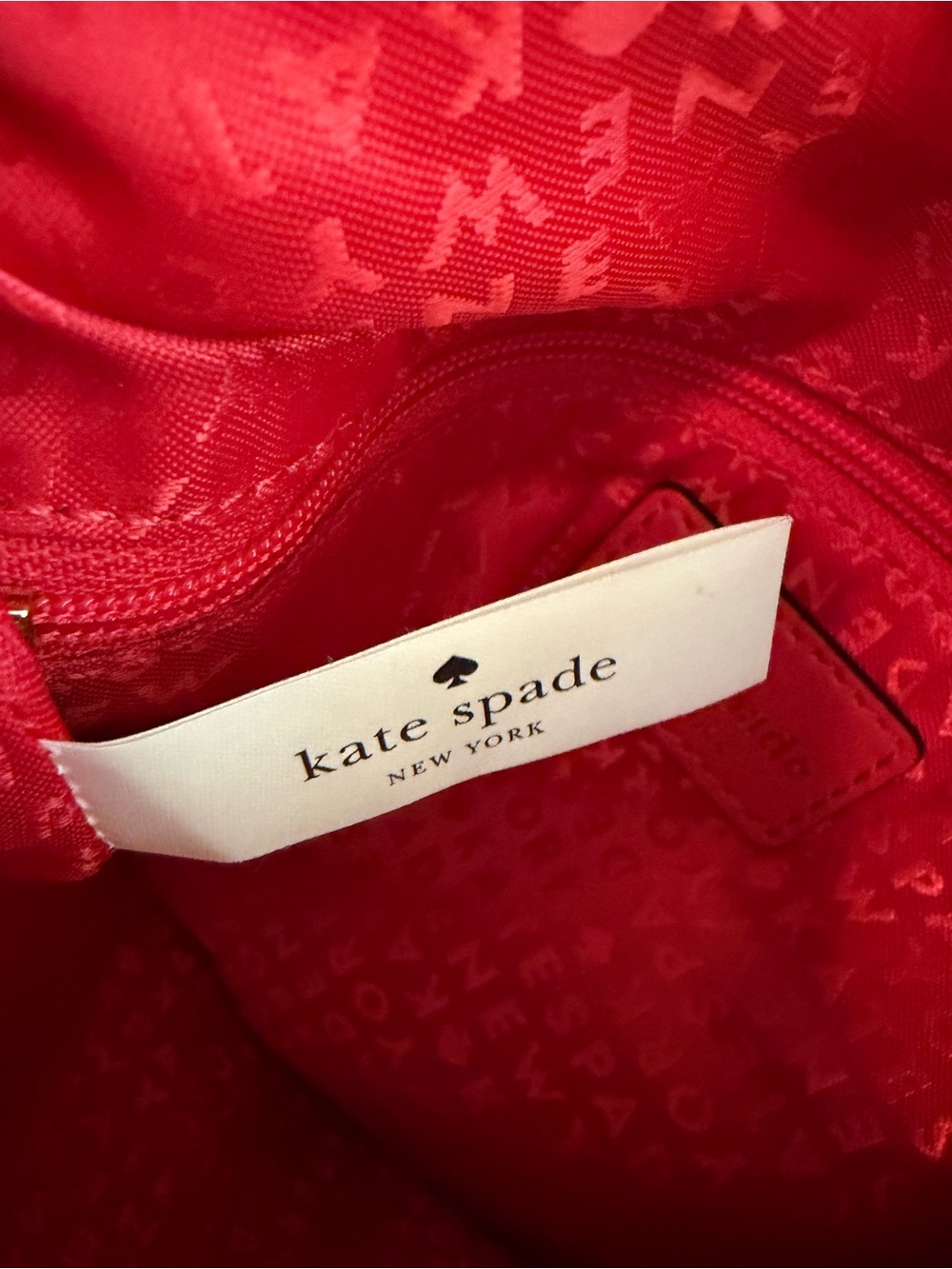 Kate Spade Pine Street Finley Hobo Bag Pebbled Leather Geranium Red Dust Bag EUC - Picture 11 of 15